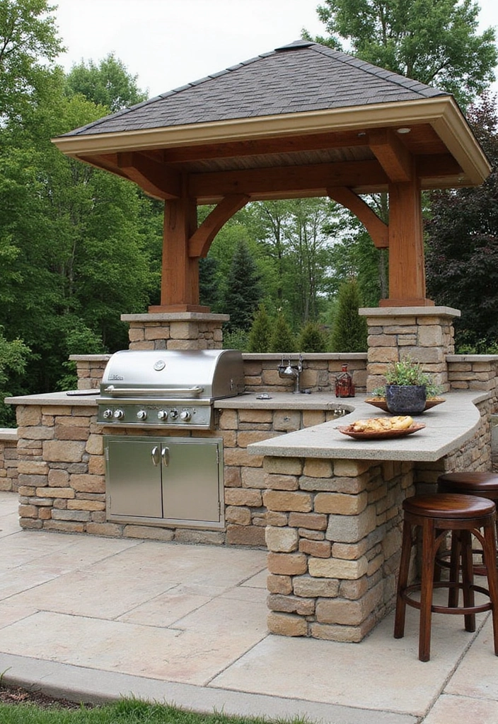 27 Modern Outdoor Kitchen Designs Perfect for Gatherings 24 27 Modern Outdoor Kitchen Designs Perfect for Gatherings - 24. Personal Touch: The Custom-Built Kitchen