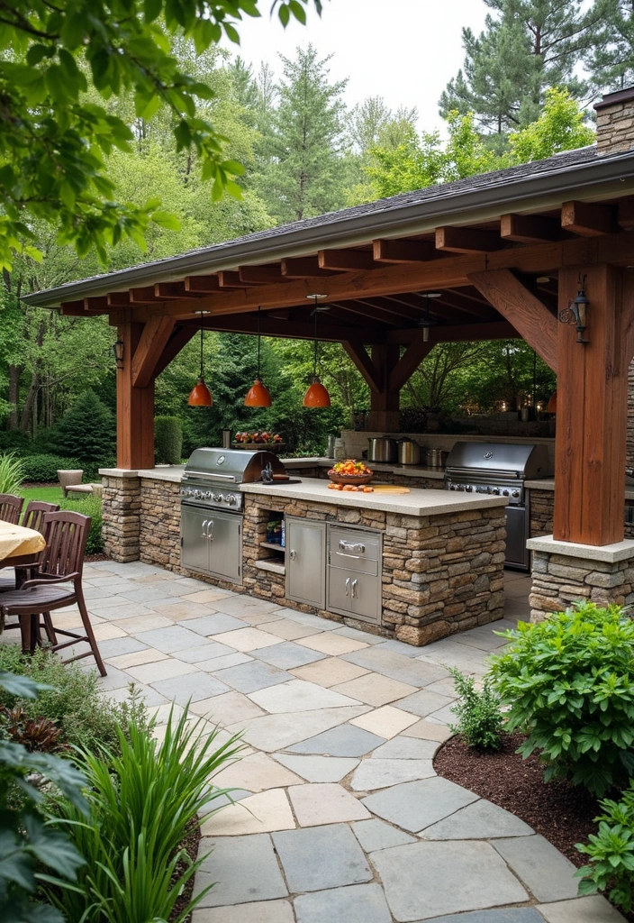 27 Modern Outdoor Kitchen Designs Perfect for Gatherings 8 27 Modern Outdoor Kitchen Designs Perfect for Gatherings - 8. Functional Family Hub: The All-in-One Kitchen