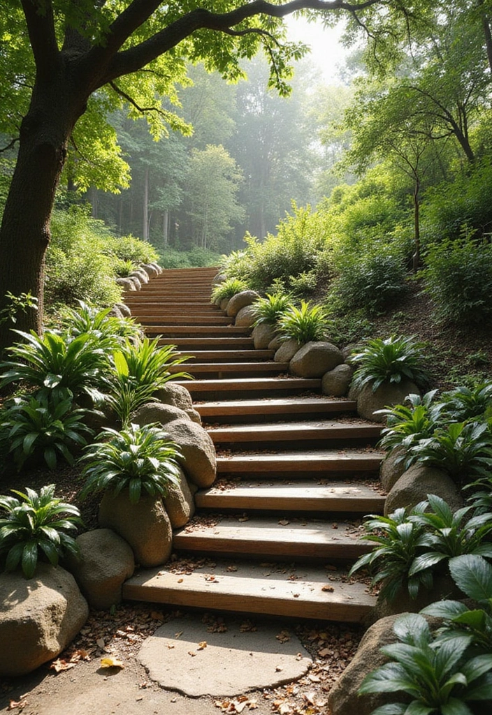 27 Modern Staircase Designs That Double as Art Pieces 17 27 Modern Staircase Designs That Double as Art Pieces - 17. Nature-Inspired Designs