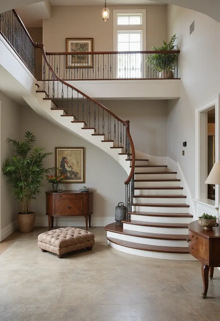 27 Modern Staircase Designs That Double as Art Pieces 18 27 Modern Staircase Designs That Double as Art Pieces - 18. Multi-Level Landings