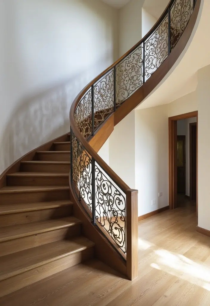 27 Modern Staircase Designs That Double as Art Pieces 26 27 Modern Staircase Designs That Double as Art Pieces - 26. Unique Balustrades