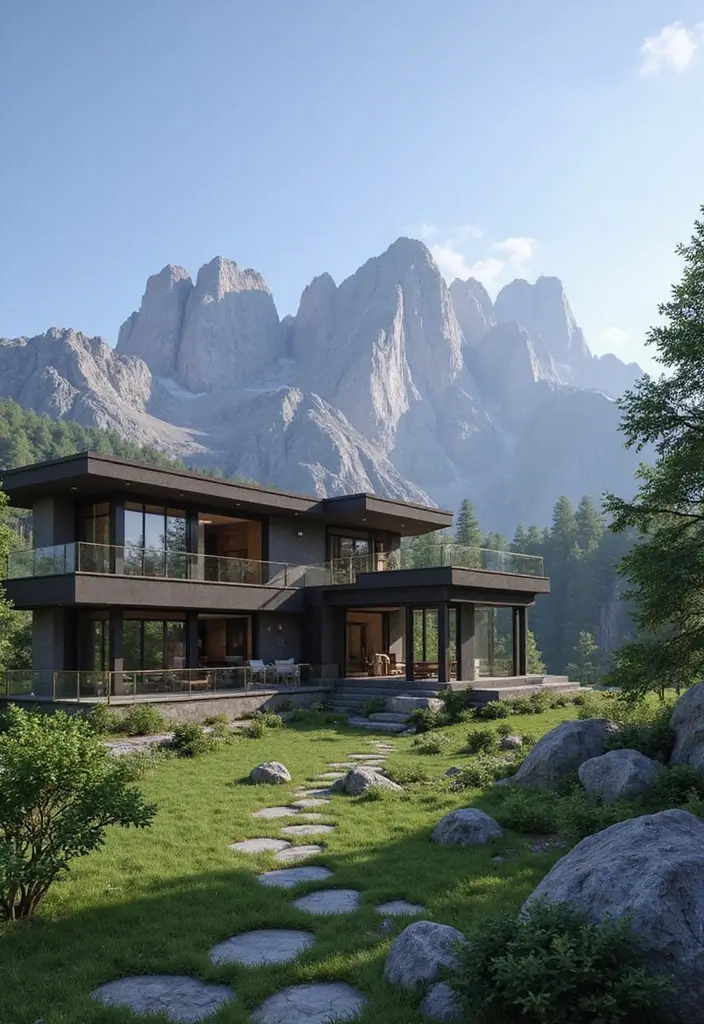 28 Minecraft Modern House Builds That Inspire Creativity 10 28 Minecraft Modern House Builds That Inspire Creativity - 10. Modern Mountain Retreat