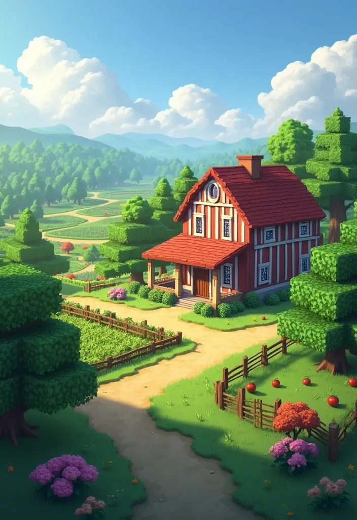 28 Minecraft Modern House Builds That Inspire Creativity 16 28 Minecraft Modern House Builds That Inspire Creativity - 16. Serene Farm Stay