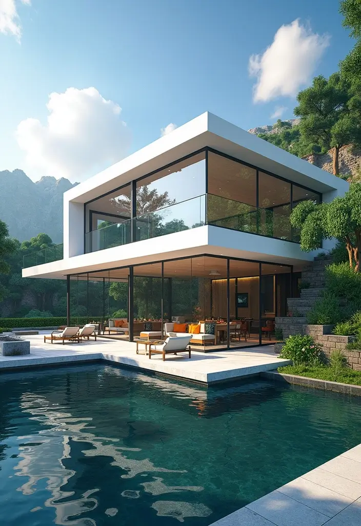 28 Minecraft Modern House Builds That Inspire Creativity 2 28 Minecraft Modern House Builds That Inspire Creativity - 2. Contemporary Glass House