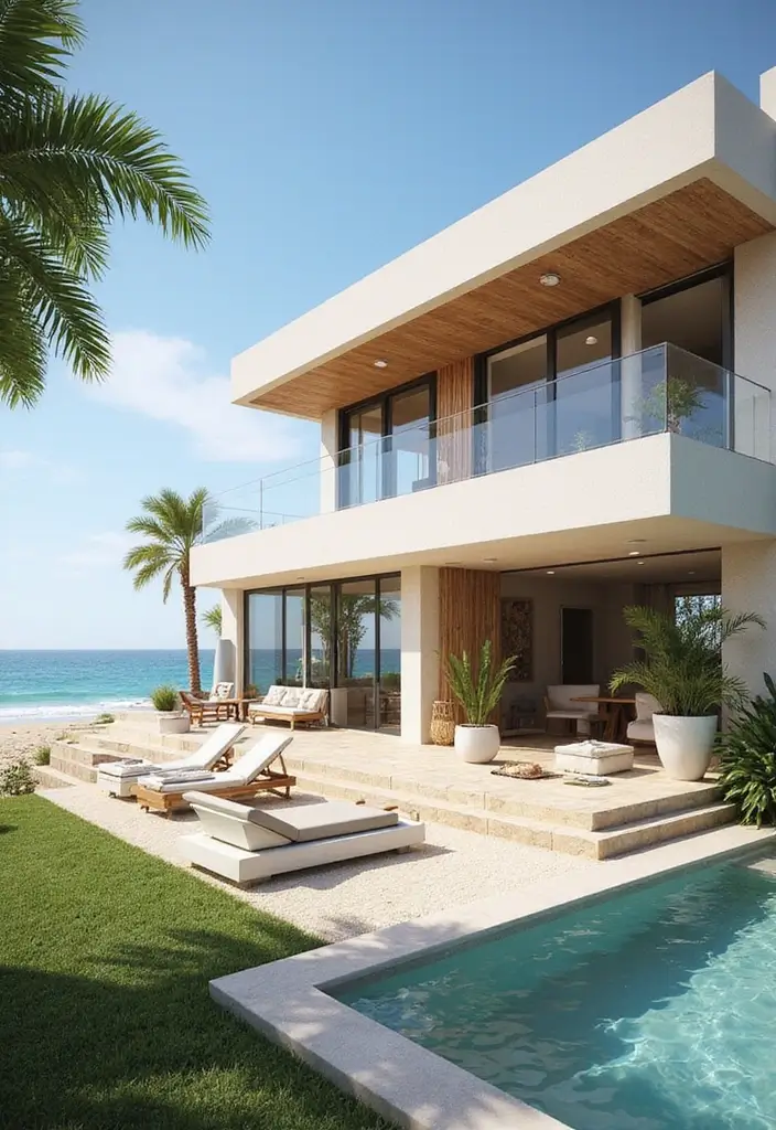 28 Minecraft Modern House Builds That Inspire Creativity 24 28 Minecraft Modern House Builds That Inspire Creativity - 24. Serene Coastal Villa