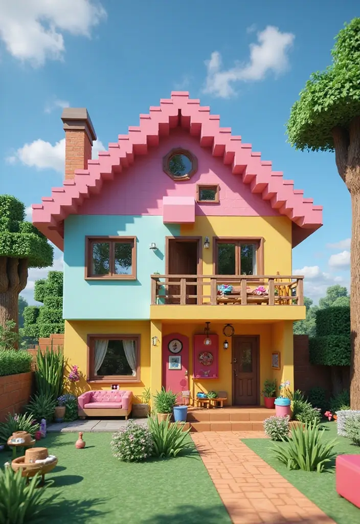 28 Minecraft Modern House Builds That Inspire Creativity 26 28 Minecraft Modern House Builds That Inspire Creativity - 26. Retro Futurism House