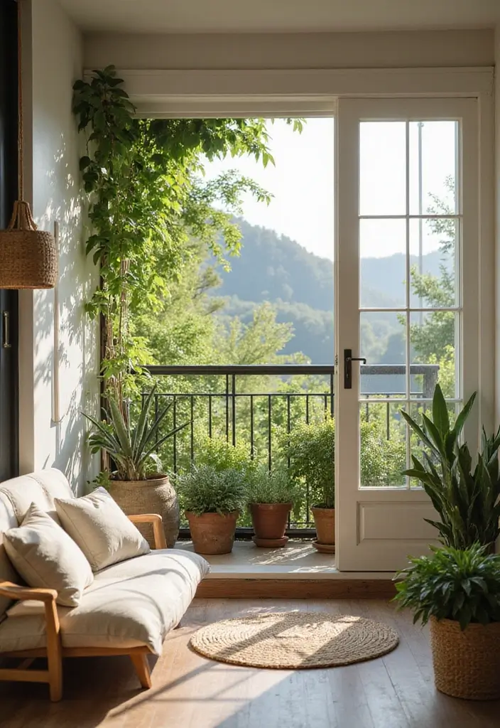 28 Modern Balcony Designs for Chic Outdoor Living 24 28 Modern Balcony Designs for Chic Outdoor Living - 24. Meditation Space