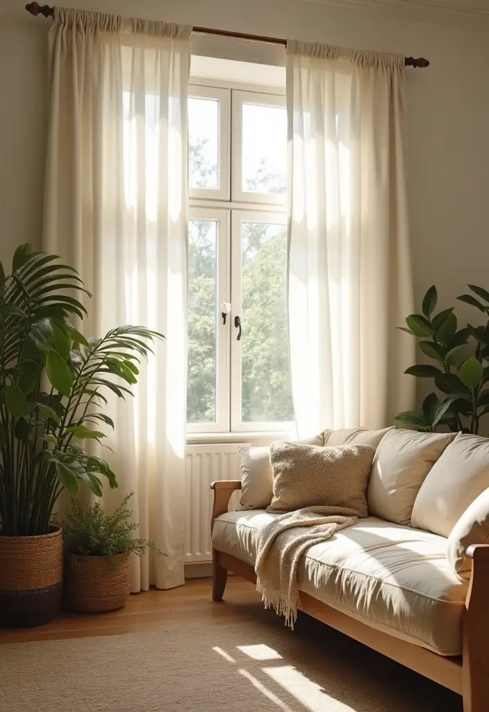 28 Modern Curtains for Living Room That Transform Your Space 1 28 Modern Curtains for Living Room That Transform Your Space - 1. Organic Cotton Curtains