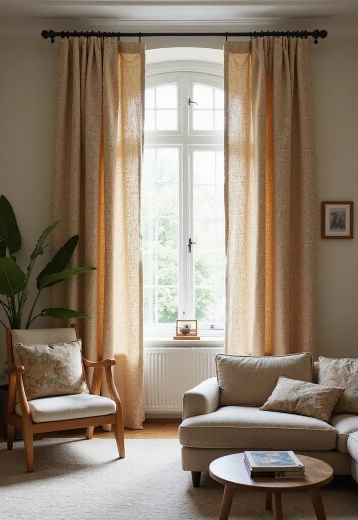 28 Modern Curtains for Living Room That Transform Your Space 19 28 Modern Curtains for Living Room That Transform Your Space - 19. Textured Weaves