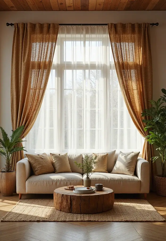 28 Modern Curtains for Living Room That Transform Your Space 4 28 Modern Curtains for Living Room That Transform Your Space - 4. Bamboo Curtains