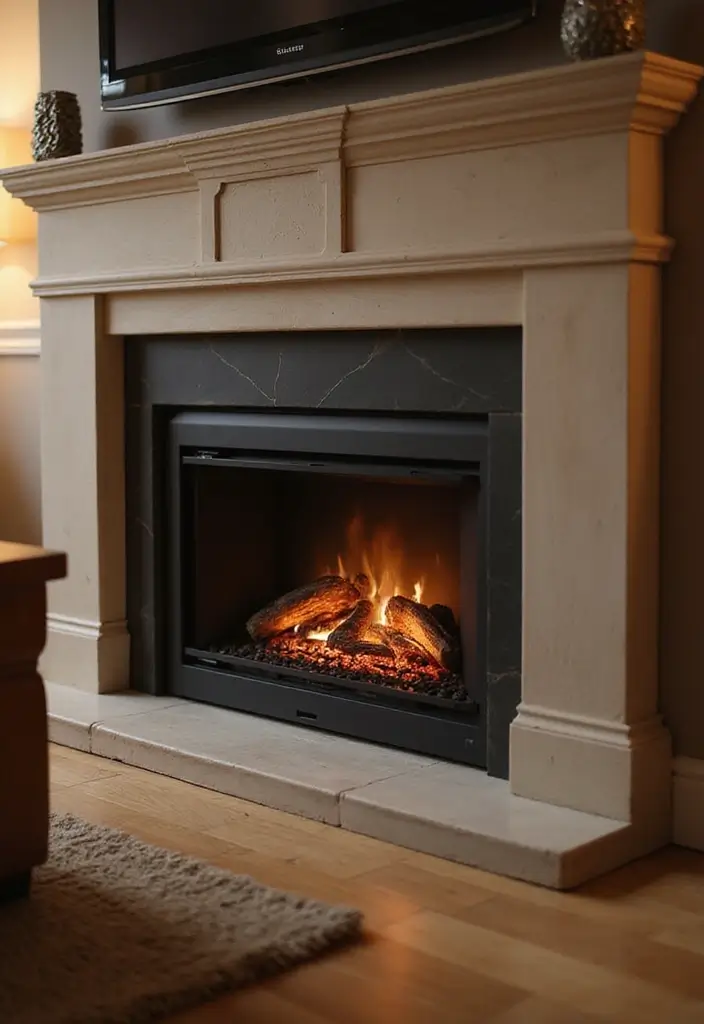 28 Modern Fireplace Designs That Add Warmth and Luxury 14 28 Modern Fireplace Designs That Add Warmth and Luxury - 14. Smart Fireplaces