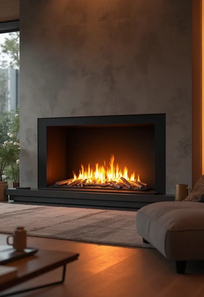 28 Modern Fireplace Designs That Add Warmth and Luxury 24 28 Modern Fireplace Designs That Add Warmth and Luxury - 24. Fireplaces with Integrated Technology