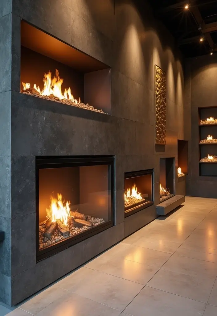 28 Modern Fireplace Designs That Add Warmth and Luxury 28 28 Modern Fireplace Designs That Add Warmth and Luxury - 28. Fireplaces for Every Style