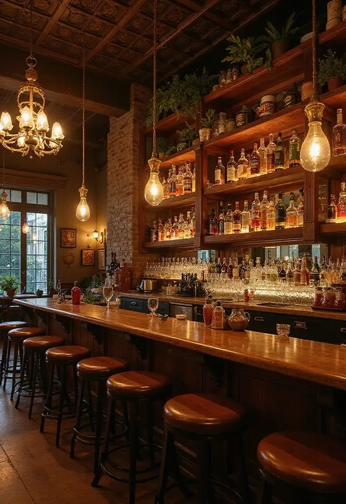 28 Modern Home Bar Inspirations Perfect for Entertaining 10 28 Modern Home Bar Inspirations Perfect for Entertaining - 10. Themed Cocktail Bar