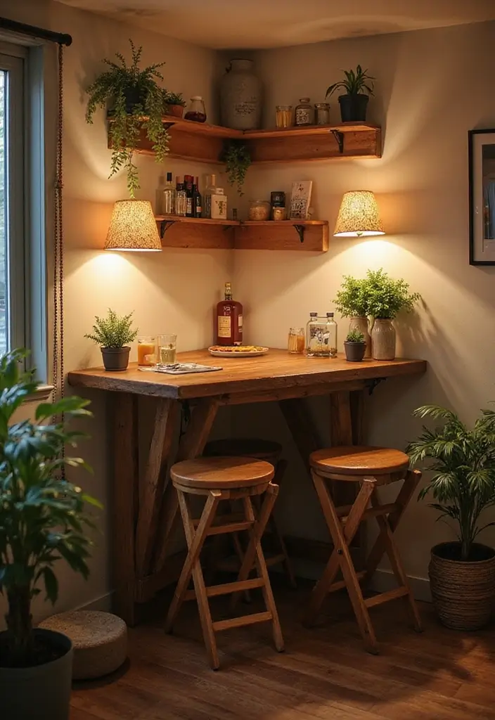 28 Modern Home Bar Inspirations Perfect for Entertaining 5 28 Modern Home Bar Inspirations Perfect for Entertaining - 5. Cozy Corner Bar