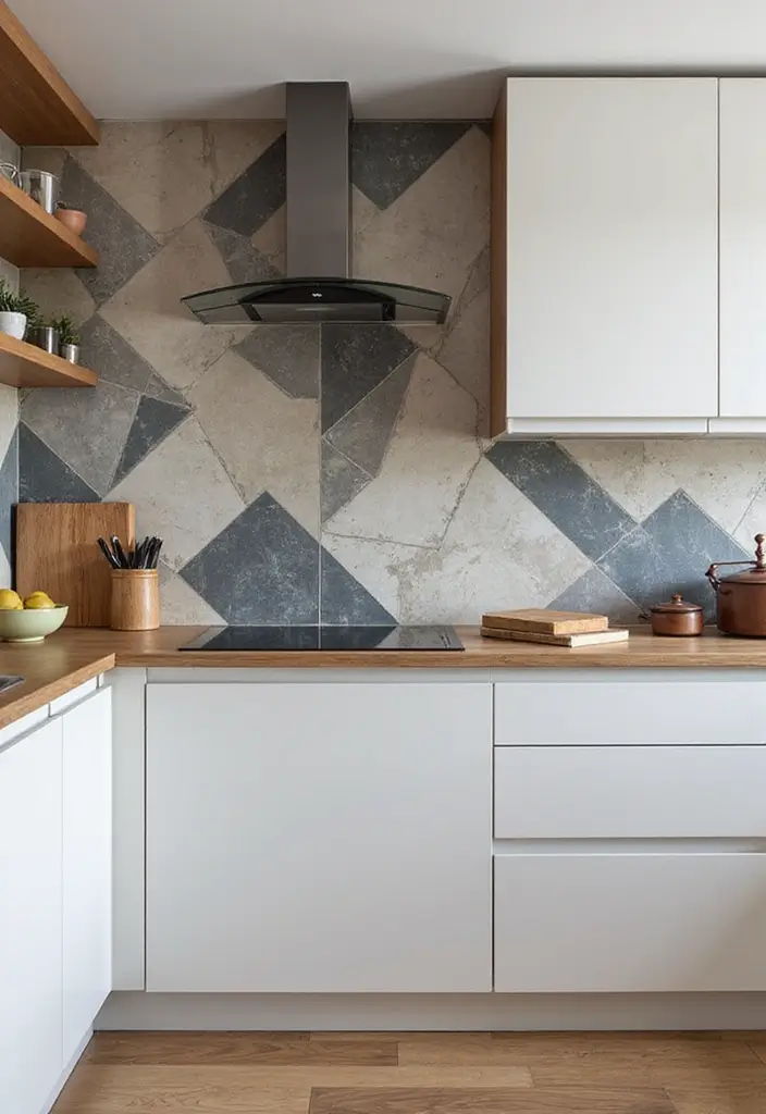 28 Modern Kitchens That Blend Function and Sleek Style 16 28 Modern Kitchens That Blend Function and Sleek Style - 16. Unique Backsplashes