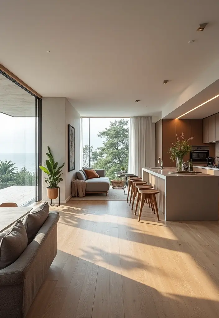 28 Modern Kitchens That Blend Function and Sleek Style 2 28 Modern Kitchens That Blend Function and Sleek Style - 2. Open Concept Layouts