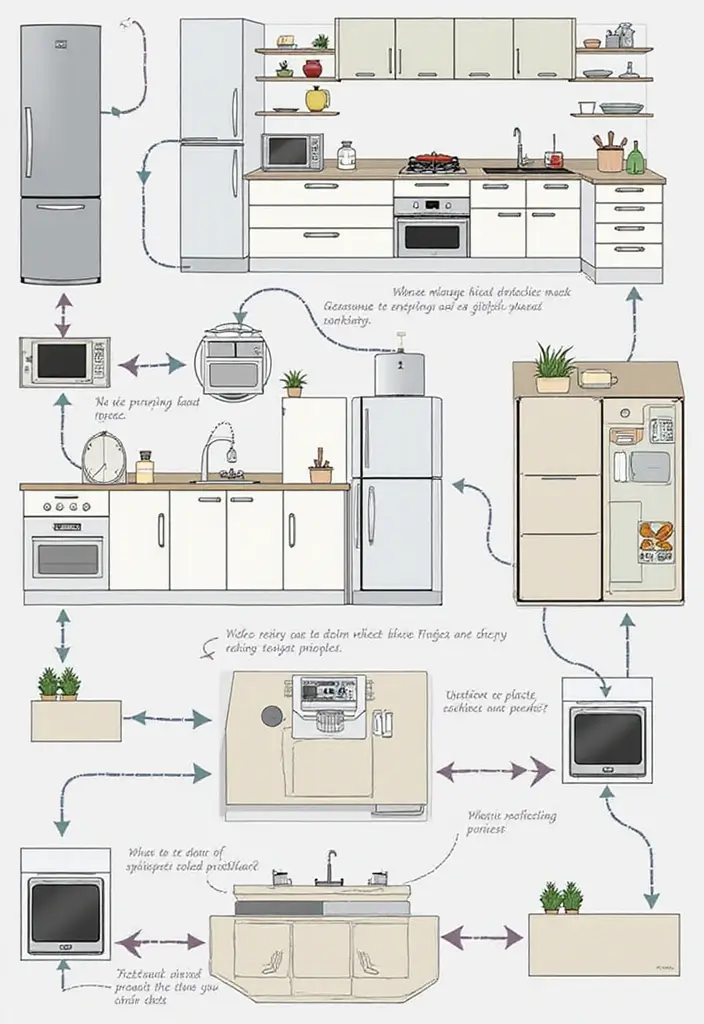 28 Modern Kitchens That Blend Function and Sleek Style 21 28 Modern Kitchens That Blend Function and Sleek Style - 21. Efficient Workflow Design