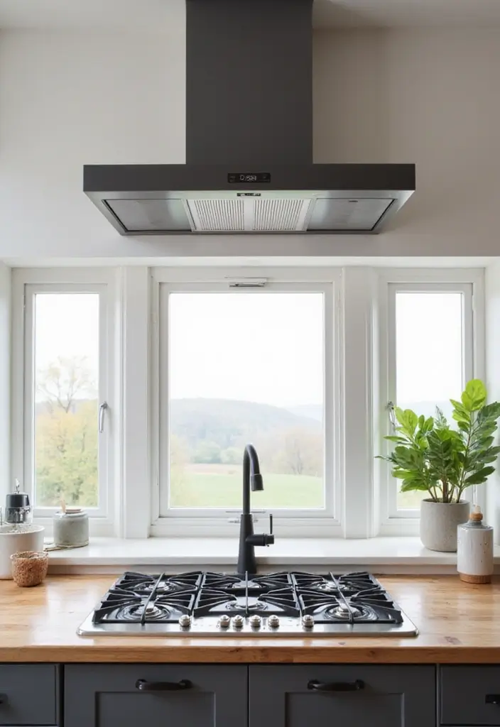 28 Modern Kitchens That Blend Function and Sleek Style 26 28 Modern Kitchens That Blend Function and Sleek Style - 26. Fresh Air Ventilation