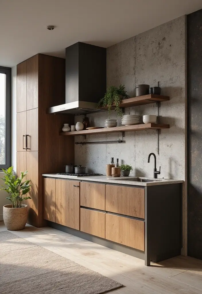 28 Modern Kitchens That Blend Function and Sleek Style 27 28 Modern Kitchens That Blend Function and Sleek Style - 27. Harmonious Textures and Colors