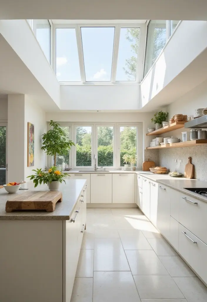 28 Modern Kitchens That Blend Function and Sleek Style 7 28 Modern Kitchens That Blend Function and Sleek Style - 7. Natural Light Emphasis