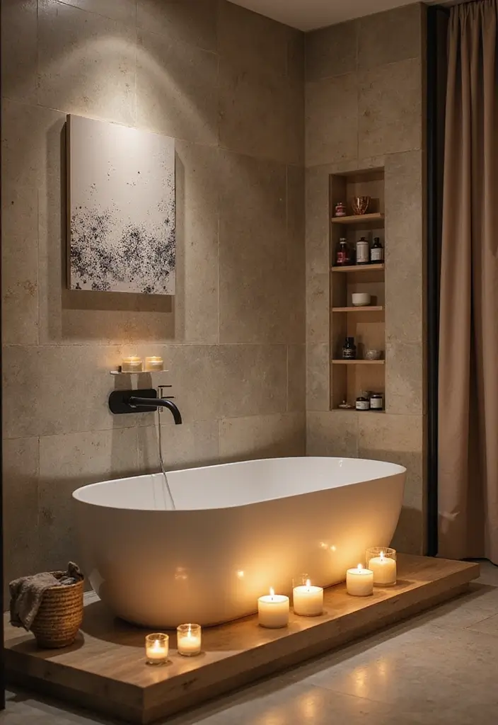 29 Luxury Bathroom Design Ideas That Feel Like a Spa Retreat 25 29 Luxury Bathroom Design Ideas That Feel Like a Spa Retreat - 25. Sound and Aroma for a Multi-Sensory Experience