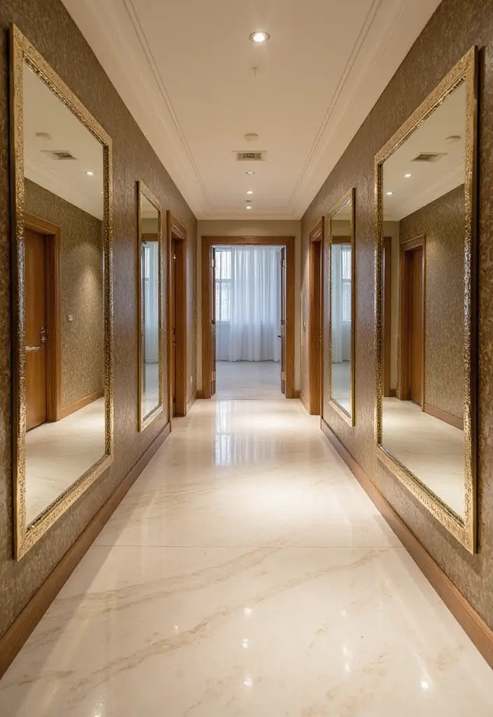 29 Luxury House Interior Inspirations for a Lavish Lifestyle 28 29 Luxury House Interior Inspirations for a Lavish Lifestyle - 28. Reflective Surfaces: Add a Touch of Glamour