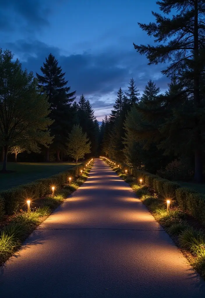 29 Modern Driveway Ideas That Transform Your Exterior 11 29 Modern Driveway Ideas That Transform Your Exterior - 11. Light-Up Pathways