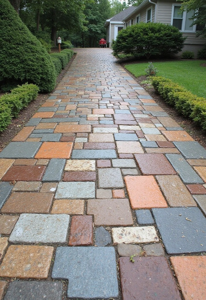 29 Modern Driveway Ideas That Transform Your Exterior 12 29 Modern Driveway Ideas That Transform Your Exterior - 12. Recycled Materials Driveway