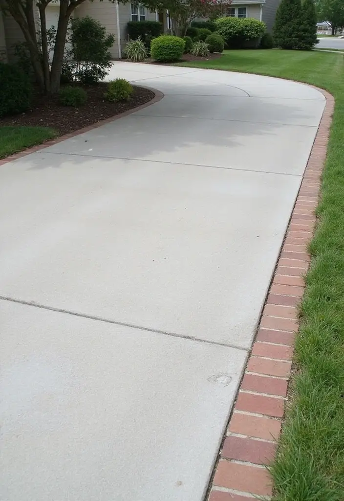 29 Modern Driveway Ideas That Transform Your Exterior 14 29 Modern Driveway Ideas That Transform Your Exterior - 14. Decorative Concrete Edging