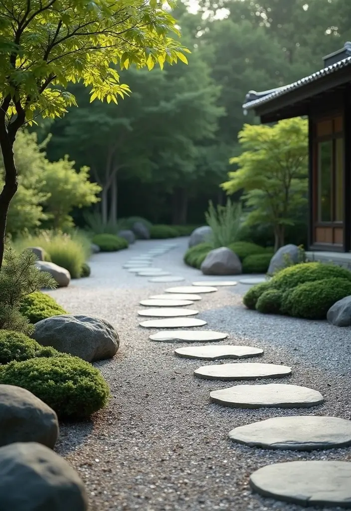 29 Modern Driveway Ideas That Transform Your Exterior 17 29 Modern Driveway Ideas That Transform Your Exterior - 17. Zen Garden Driveway