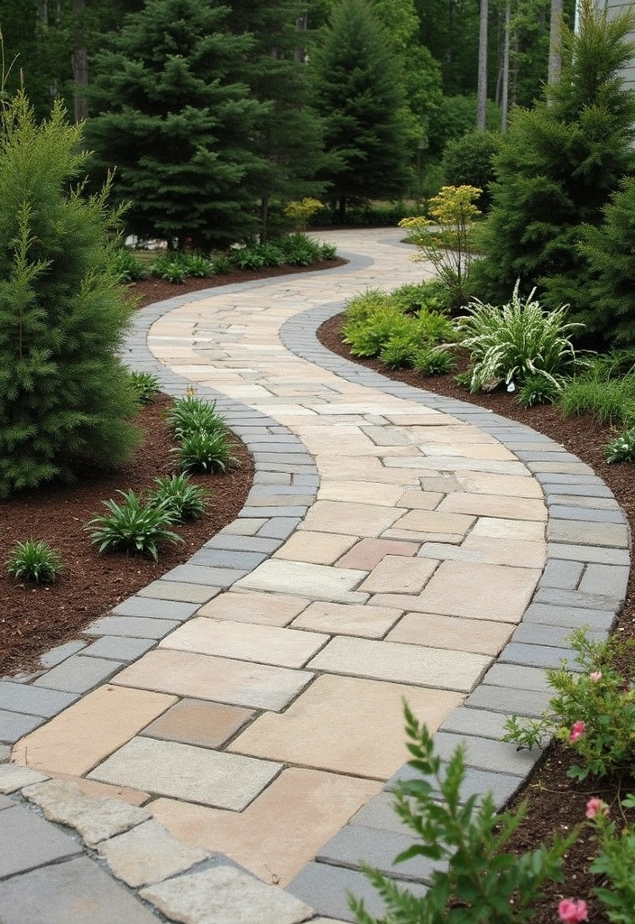 29 Modern Driveway Ideas That Transform Your Exterior 26 29 Modern Driveway Ideas That Transform Your Exterior - 26. Artistic Graded Driveway