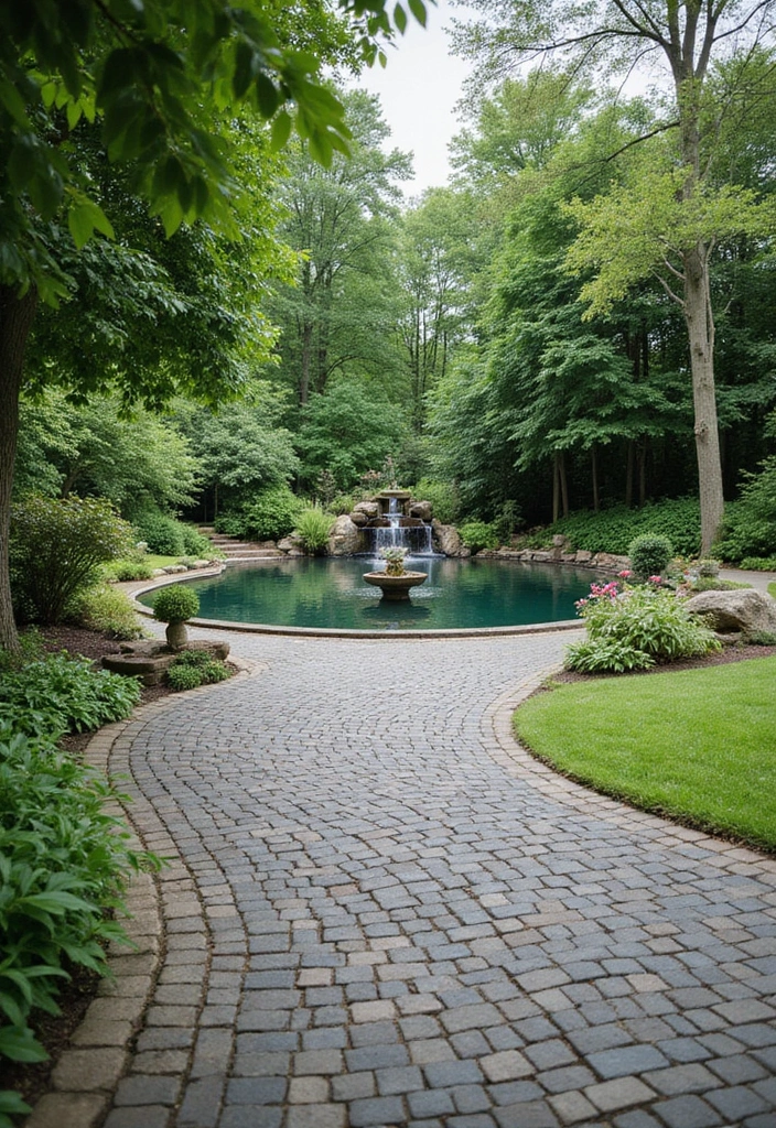 29 Modern Driveway Ideas That Transform Your Exterior 29 29 Modern Driveway Ideas That Transform Your Exterior - 29. Driveway with Integrated Water Features