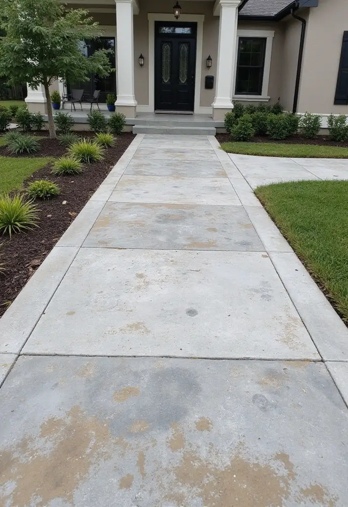 29 Modern Driveway Ideas That Transform Your Exterior 3 29 Modern Driveway Ideas That Transform Your Exterior - 3. Concrete with a Creative Twist