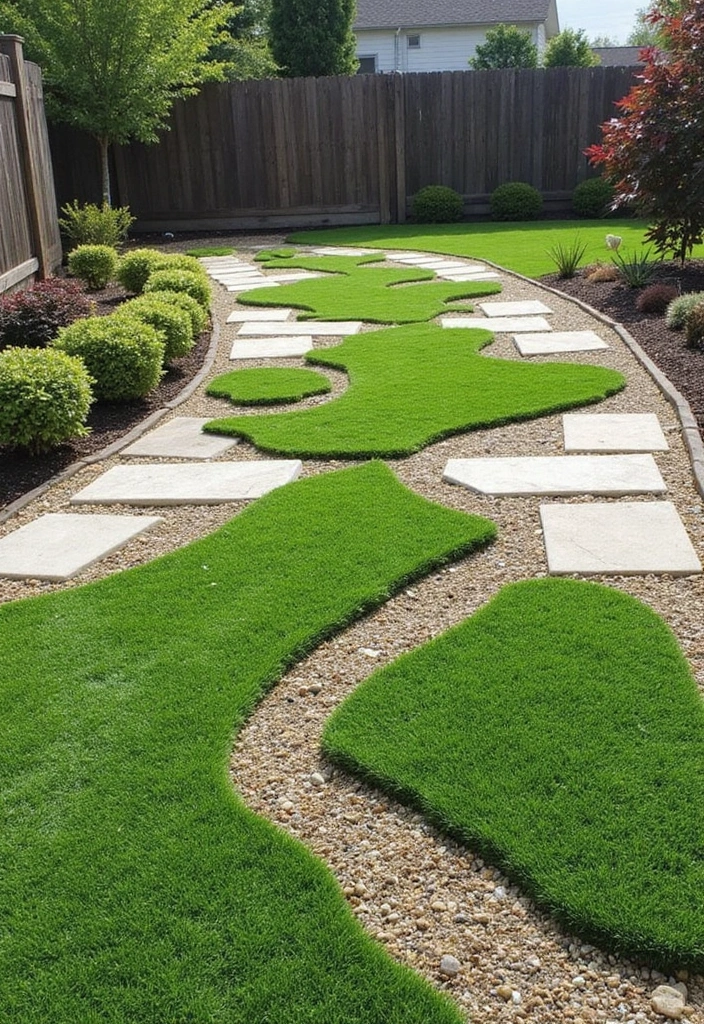 29 Modern Driveway Ideas That Transform Your Exterior 6 29 Modern Driveway Ideas That Transform Your Exterior - 6. Synthetic Grass Driveway