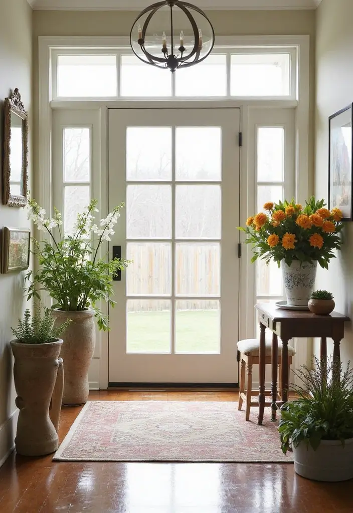 29 Modern Entryway Ideas to Create a Stylish First Impression 14 29 Modern Entryway Ideas to Create a Stylish First Impression - 14. Seasonal Decor Changes