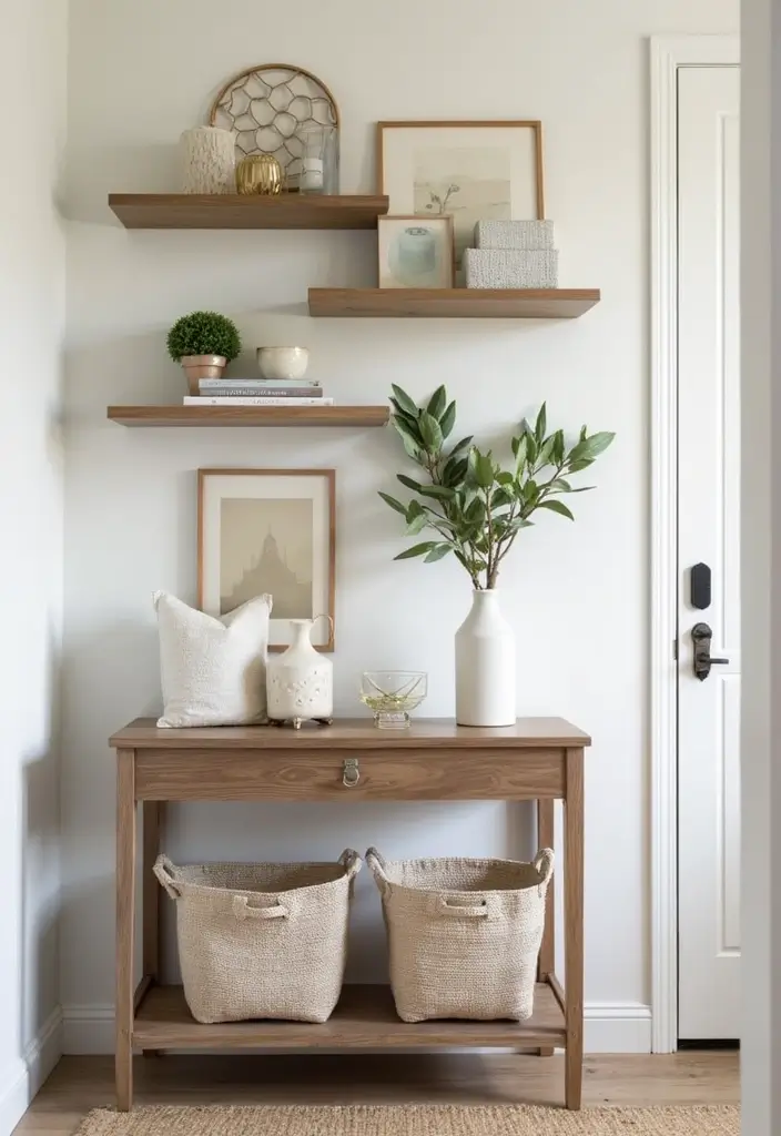 29 Modern Entryway Ideas to Create a Stylish First Impression 2 29 Modern Entryway Ideas to Create a Stylish First Impression - 2. Vertical Storage Solutions