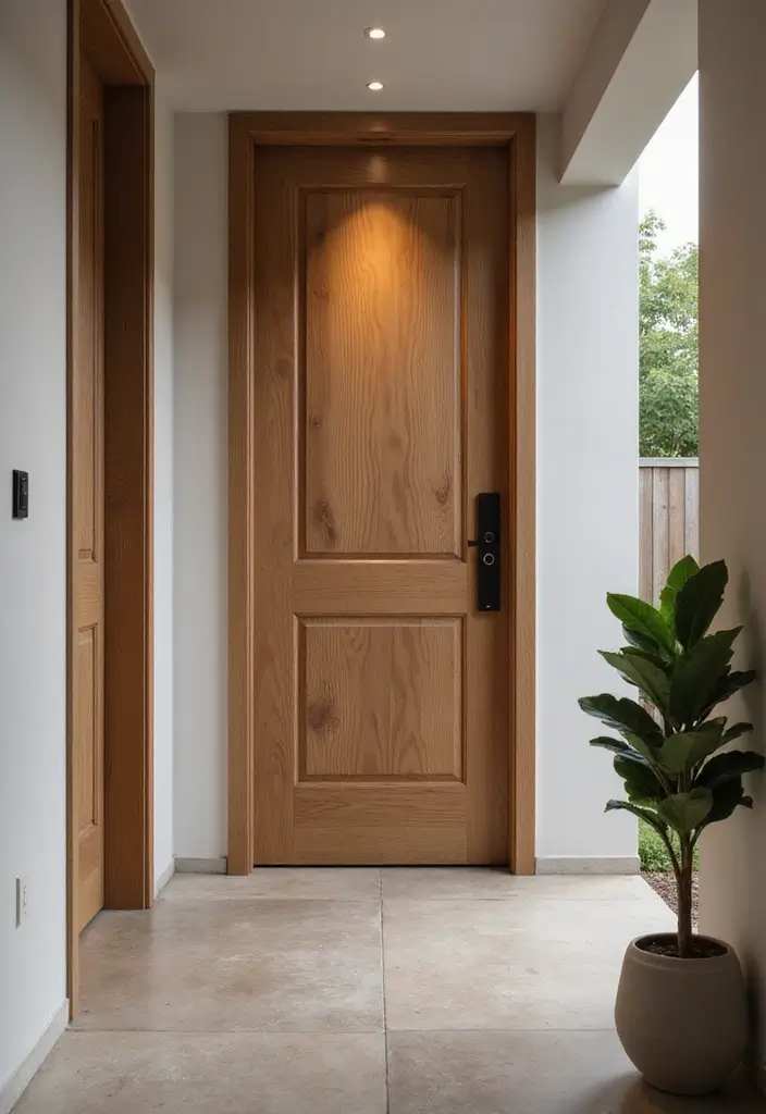 29 Modern Entryway Ideas to Create a Stylish First Impression 25 29 Modern Entryway Ideas to Create a Stylish First Impression - 25. Smart Technology Integration