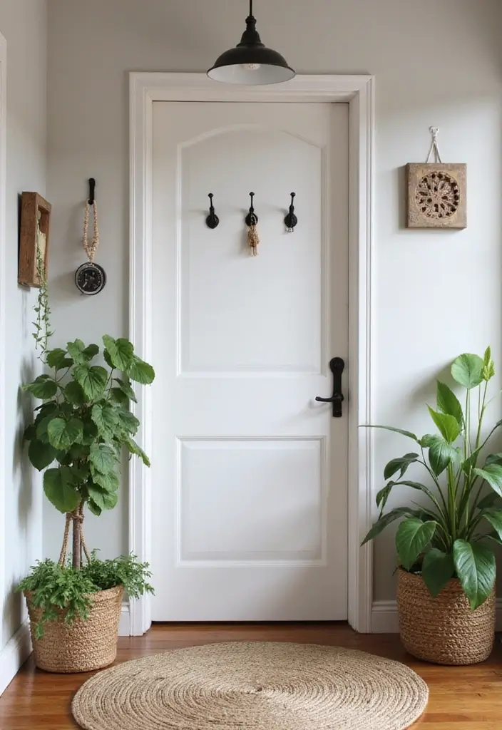 29 Modern Entryway Ideas to Create a Stylish First Impression 26 29 Modern Entryway Ideas to Create a Stylish First Impression - 26. Creative Use of Space