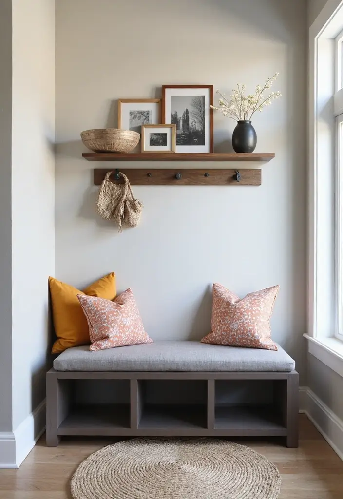 29 Modern Entryway Ideas to Create a Stylish First Impression 4 29 Modern Entryway Ideas to Create a Stylish First Impression - 4. Multifunctional Entryway Benches