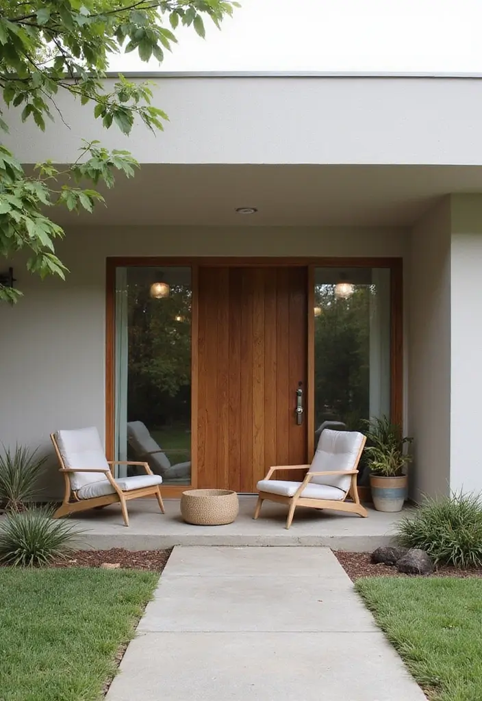 29 Modern Front Porch Designs for Stunning Curb Appeal 1 29 Modern Front Porch Designs for Stunning Curb Appeal - 1. The Minimalist Haven