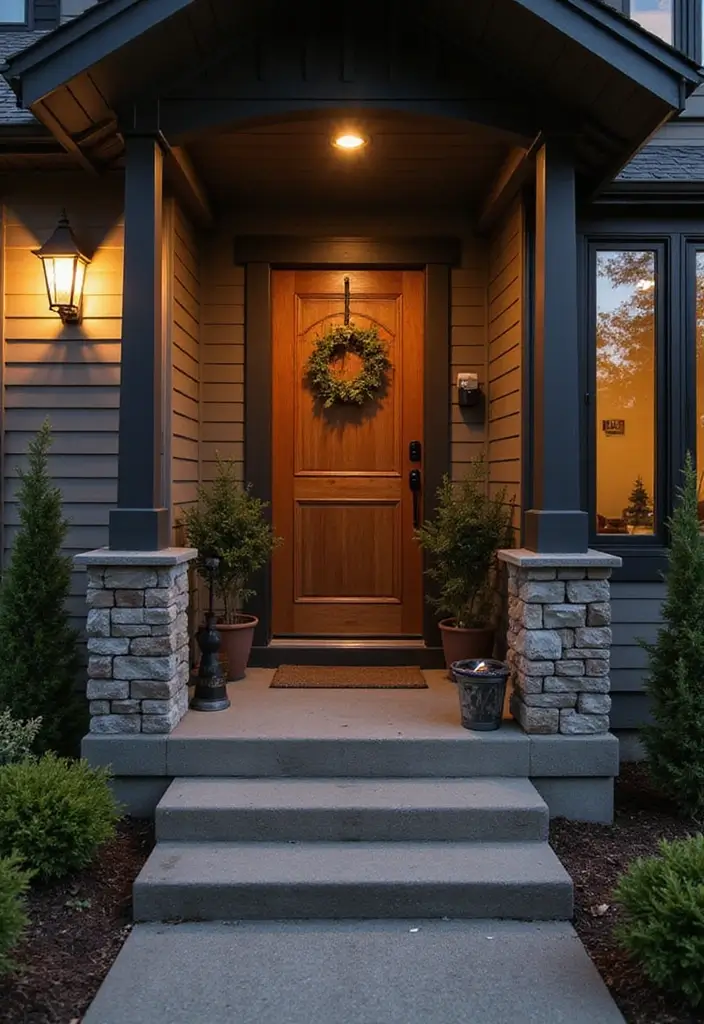 29 Modern Front Porch Designs for Stunning Curb Appeal 19 29 Modern Front Porch Designs for Stunning Curb Appeal - 19. Smart Technology Integration