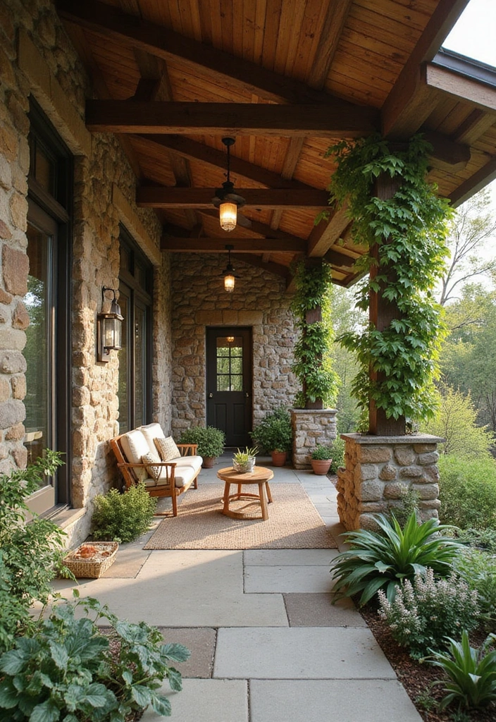 29 Modern Front Porch Designs for Stunning Curb Appeal 2 29 Modern Front Porch Designs for Stunning Curb Appeal - 2. Nature's Retreat