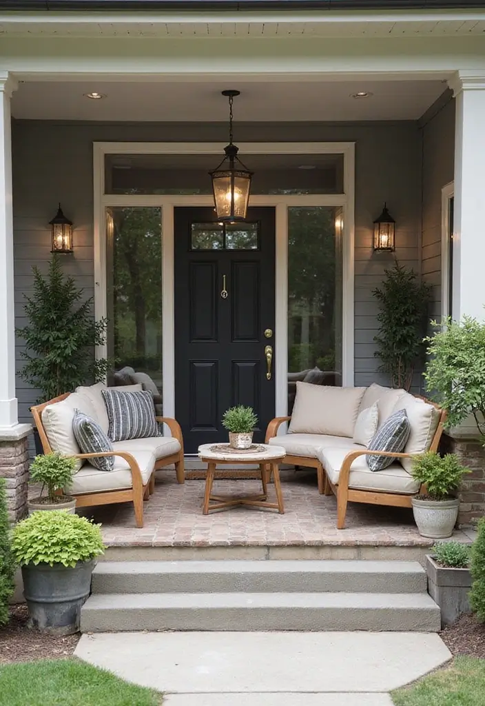 29 Modern Front Porch Designs for Stunning Curb Appeal 20 29 Modern Front Porch Designs for Stunning Curb Appeal - 20. Creative Furniture Arrangements