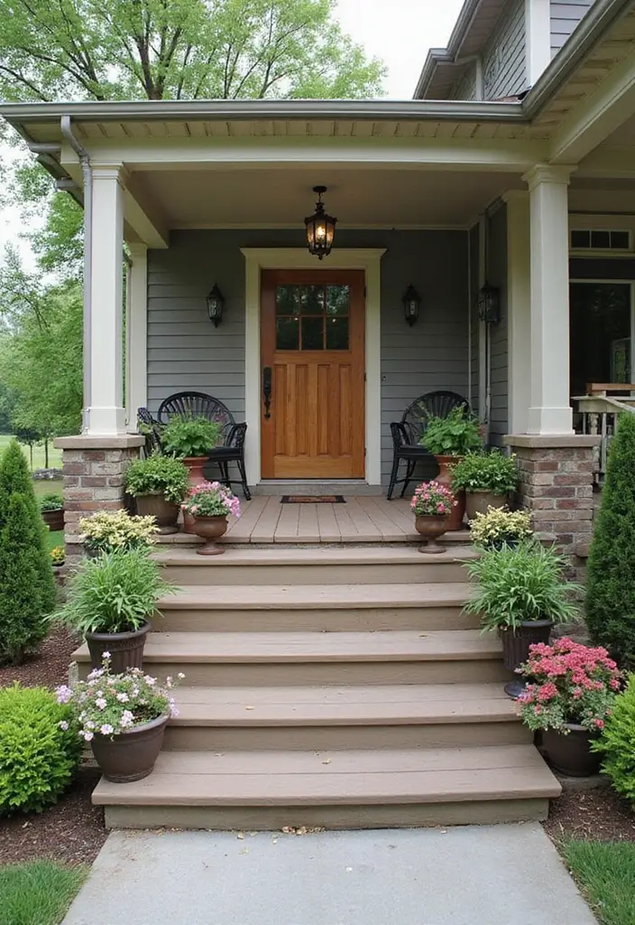 29 Modern Front Porch Designs for Stunning Curb Appeal 23 29 Modern Front Porch Designs for Stunning Curb Appeal - 23. Multi-Level Porches