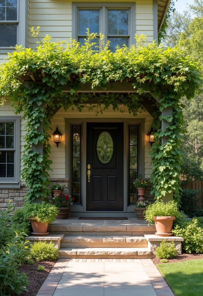 29 Modern Front Porch Designs for Stunning Curb Appeal 26 29 Modern Front Porch Designs for Stunning Curb Appeal - 26. Pergola Paradise