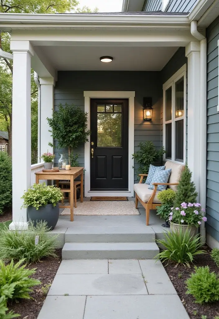 29 Modern Front Porch Designs for Stunning Curb Appeal 27 29 Modern Front Porch Designs for Stunning Curb Appeal - 27. Functional Outdoor Workspaces