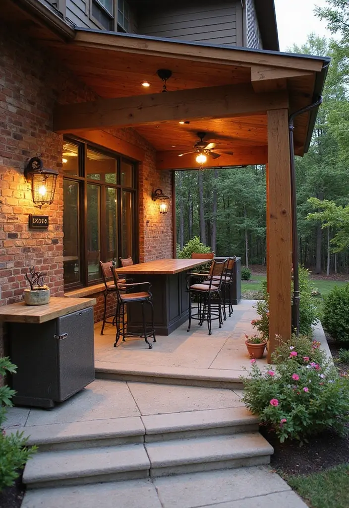 29 Modern Front Porch Designs for Stunning Curb Appeal 29 29 Modern Front Porch Designs for Stunning Curb Appeal - 29. Outdoor Entertainment Zones