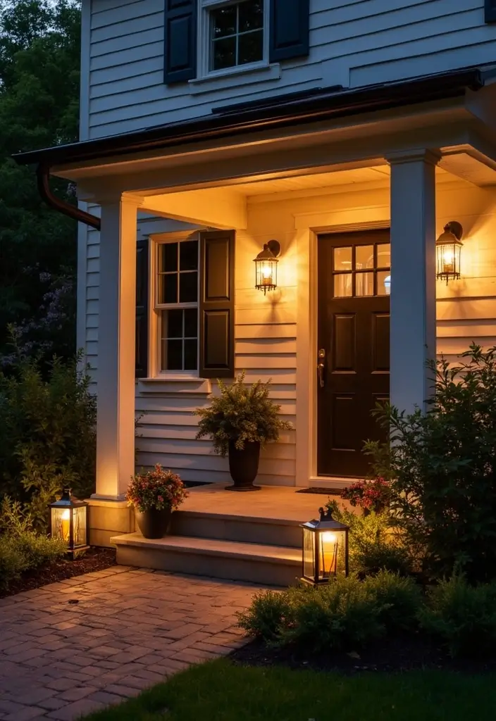 29 Modern Front Porch Designs for Stunning Curb Appeal 8 29 Modern Front Porch Designs for Stunning Curb Appeal - 8. Eco-Friendly Lighting