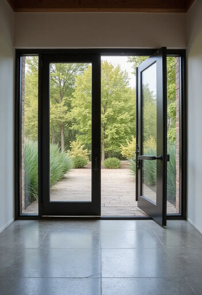 29 Modern Main Door Entrance Designs for a Bold Statement 10 29 Modern Main Door Entrance Designs for a Bold Statement - 10. Open-Frame Designs